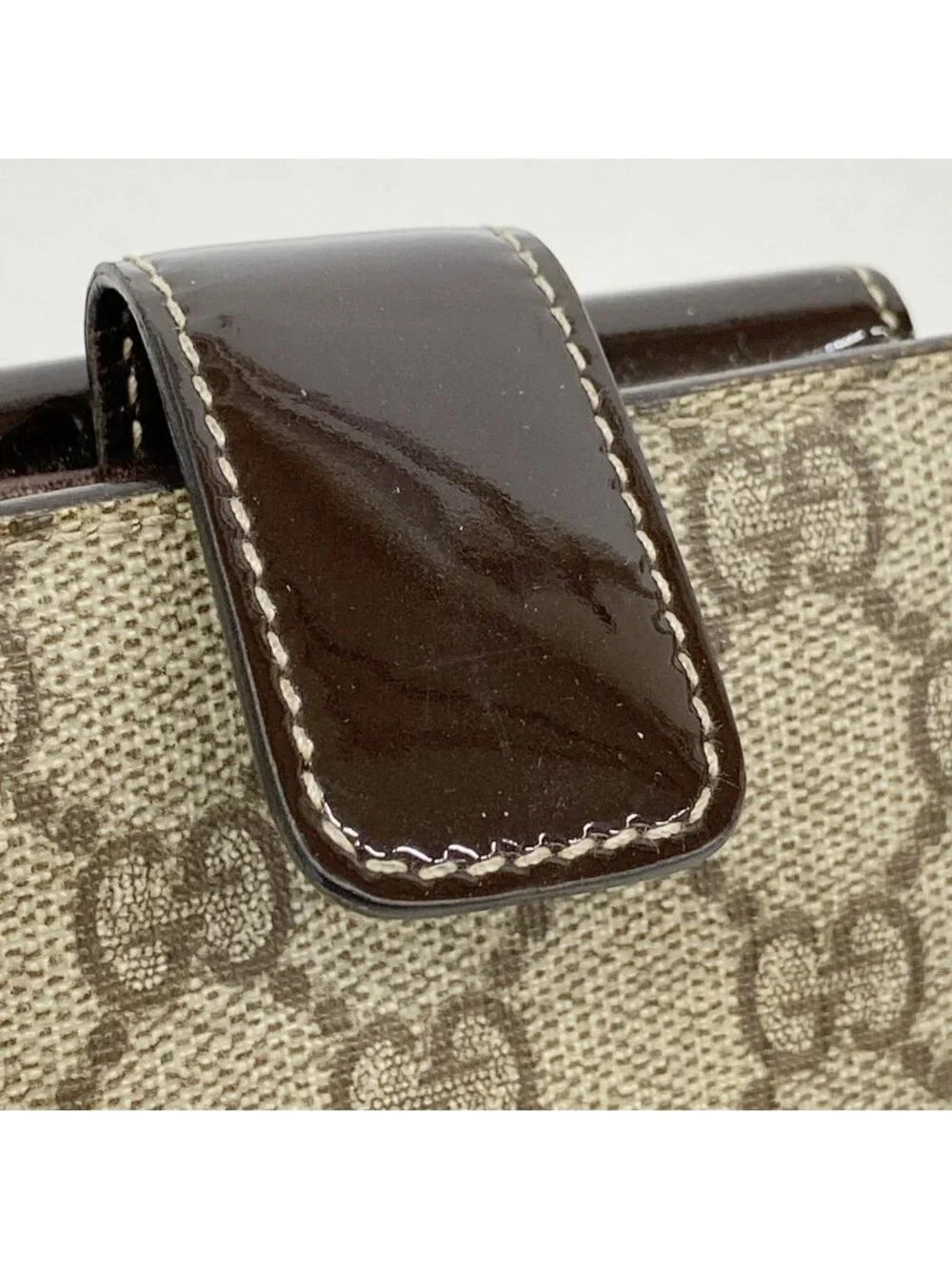 ★SOLD★ Gucci Wallet GG Supreme Brown Gold - Picture 7 of 8